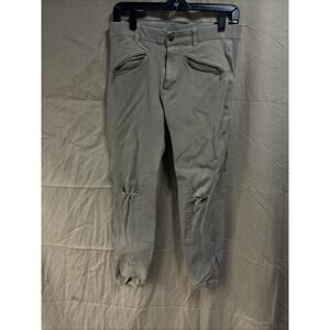 Fouganza Khaki Riding Breeches/Jodhpurs, Tapered, Sz 33